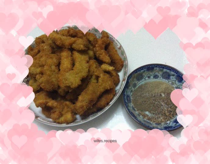 Dry fried chicken fillet