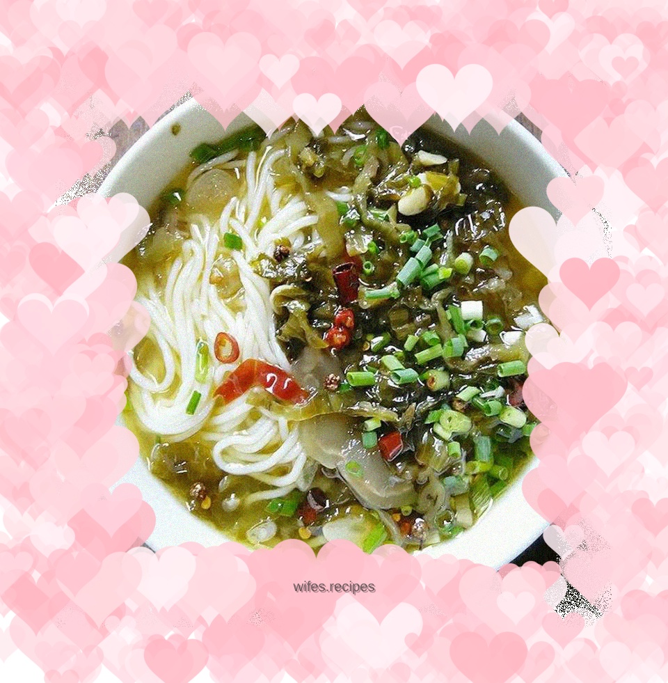 Pickled cabbage rice noodles