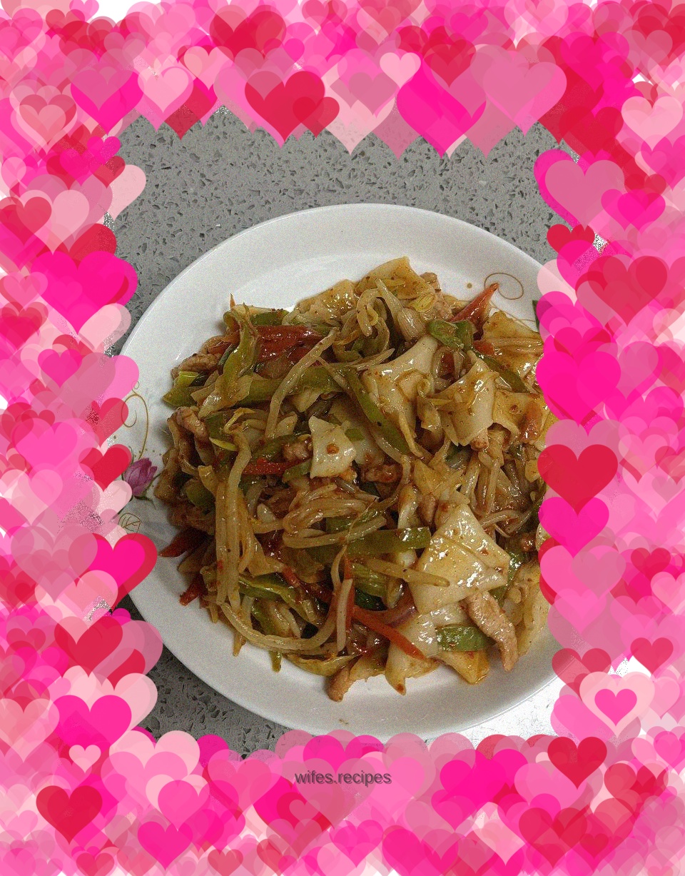Home version of fried noodles
