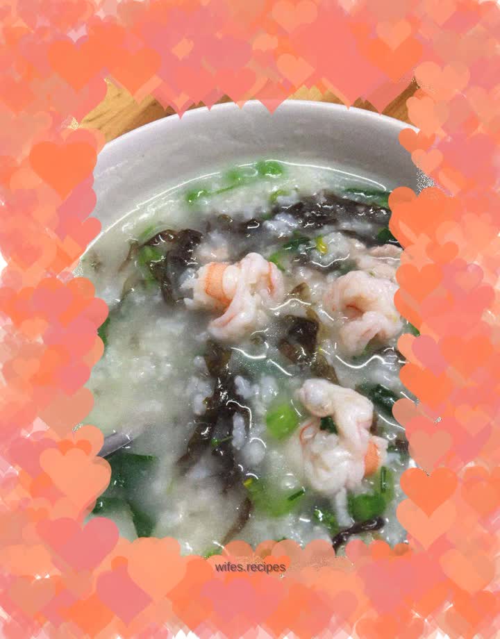 Shrimp and Seaweed Porridge