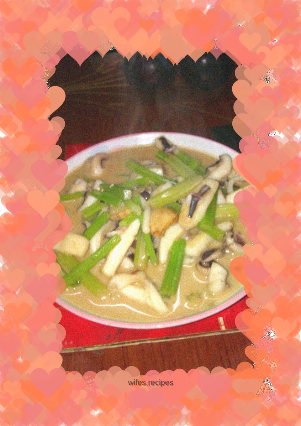 Grilled cuttlefish with celery