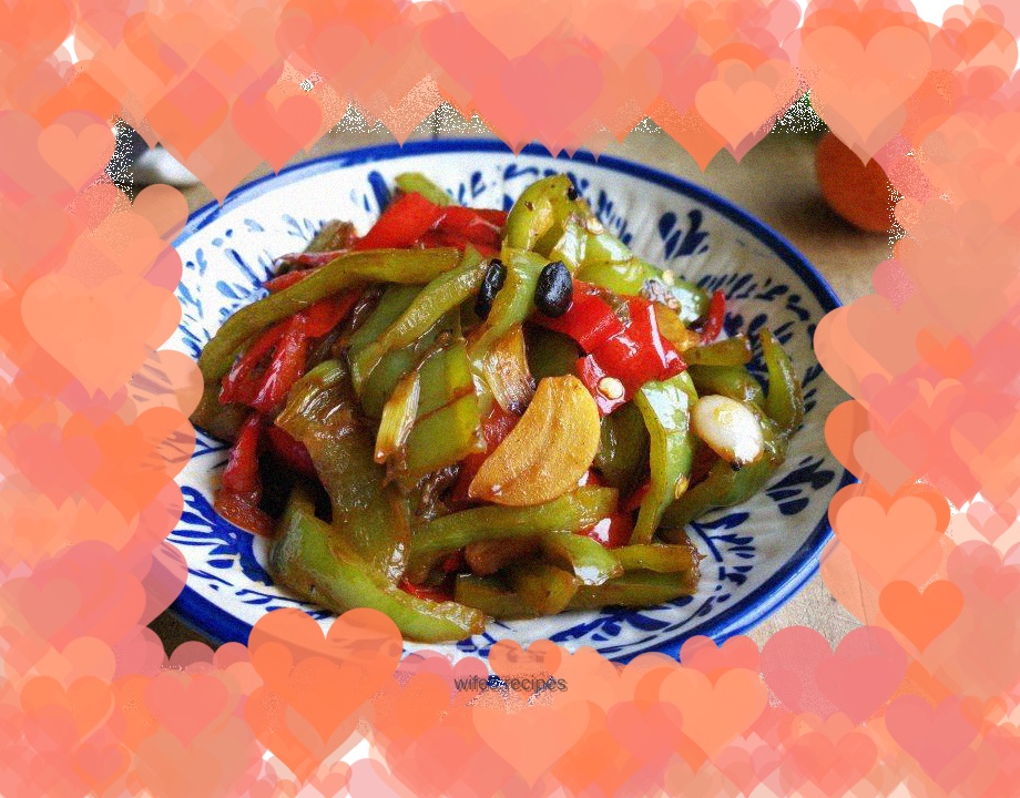 Black bean and double pepper