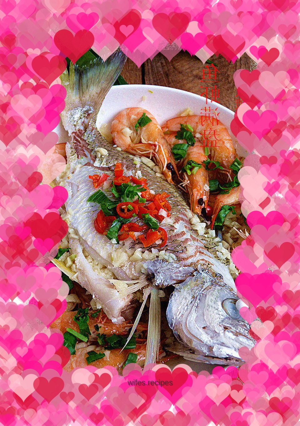 Plate full of fish and shrimp