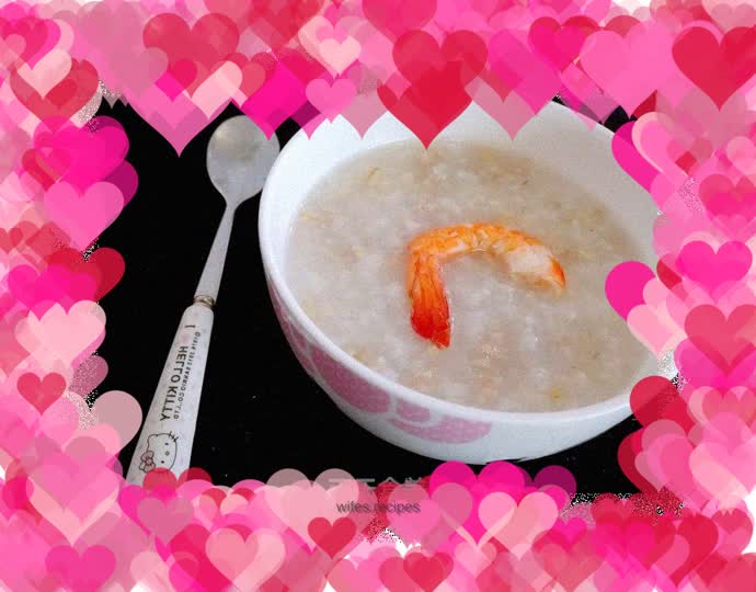 Baby food supplement - minced meat oatmeal porridge