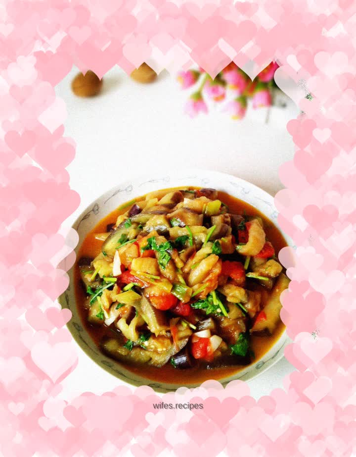 Tomato stewed eggplant