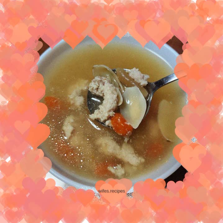 Lily and Ophiopogon japonicus lean meat water