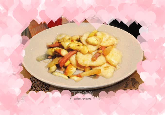 Summer green fire stir-fry: water chestnut fillet