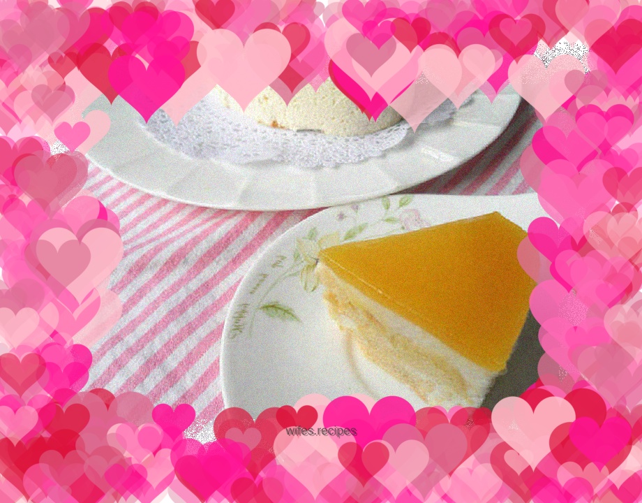 Orange mirror cake