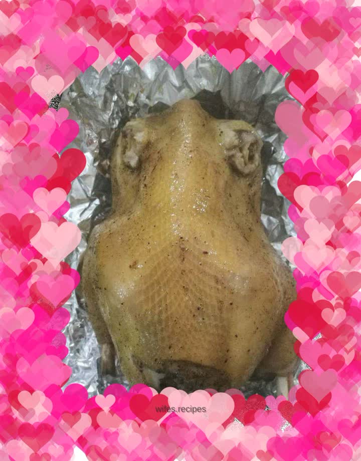 Oven version of salt-baked chicken