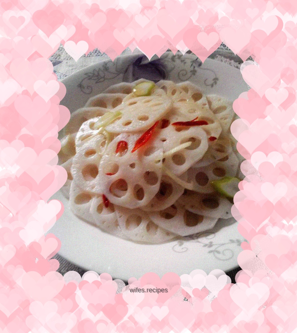 Sweet and sour lotus root