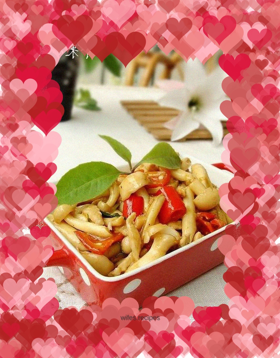 Stir-fried seafood mushrooms