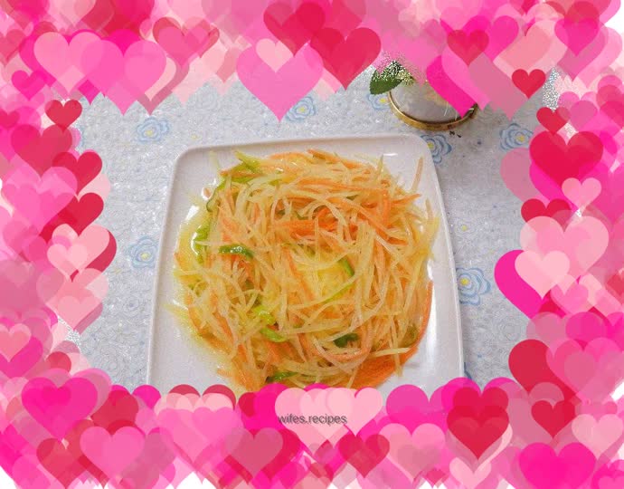 Fried shredded potatoes