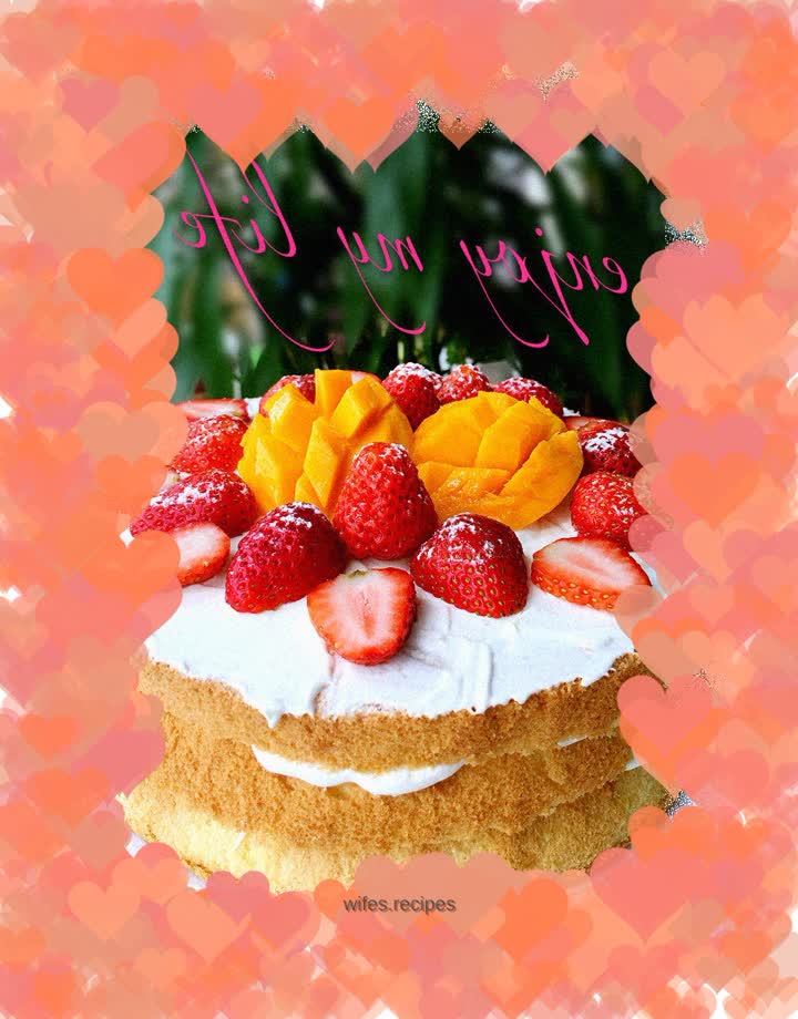 Strawberry Mango Naked Cake