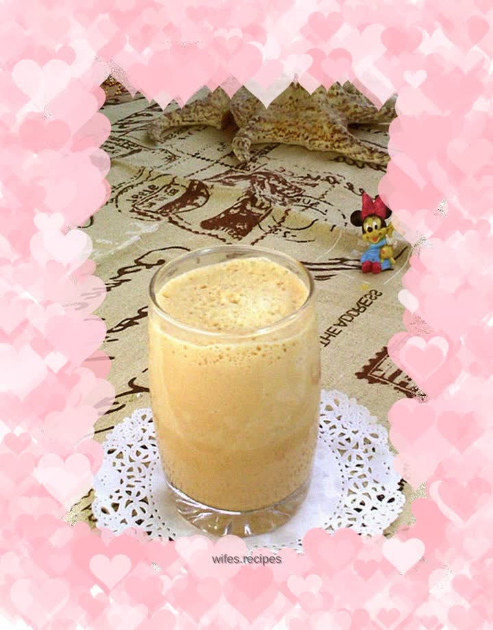 Carrot Apple Honey Milk Drink