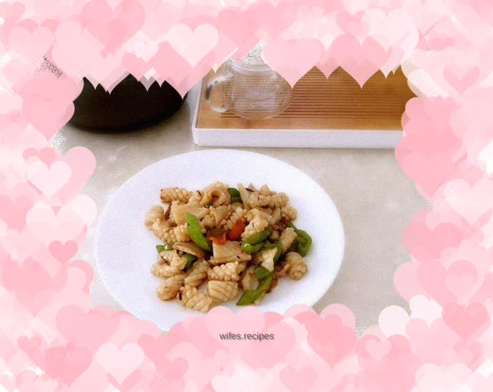 Spicy fried squid roll