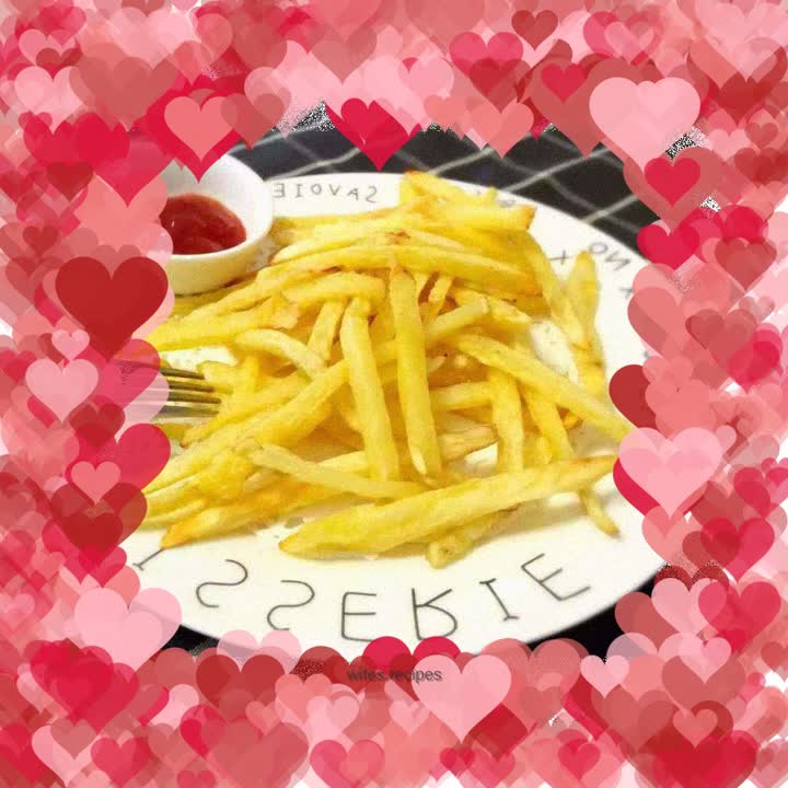 Air fryer version of French fries