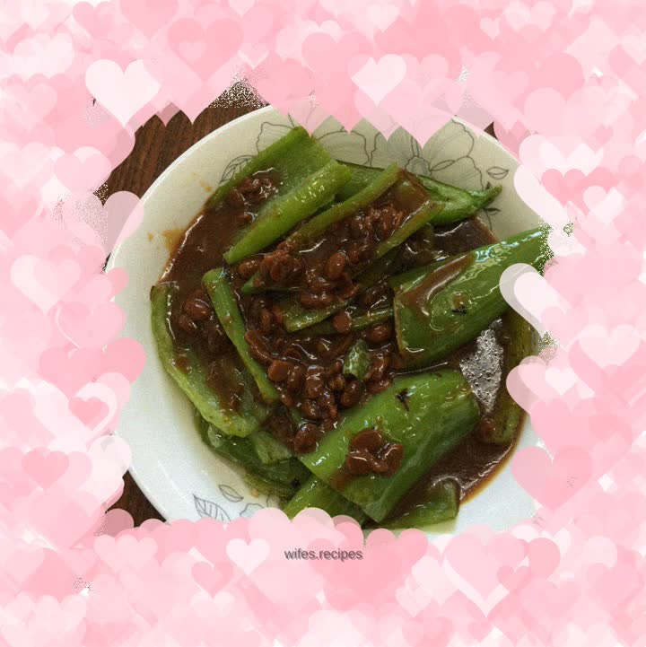 Braised peppers in soy sauce