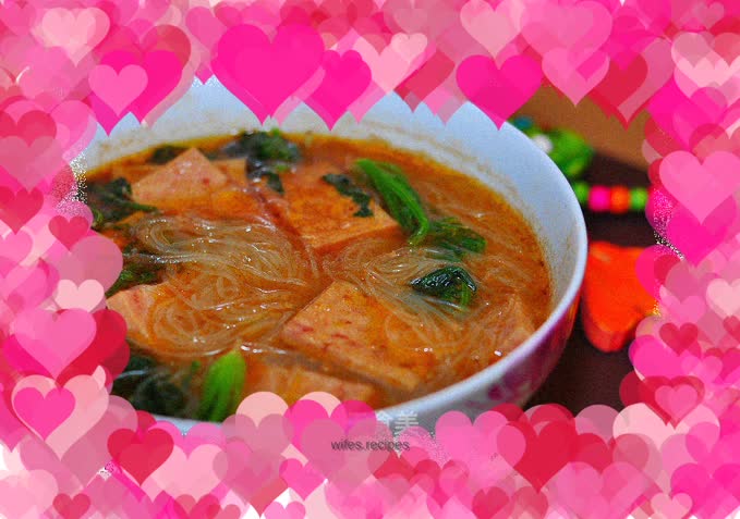 Spinach Vermicelli Soup