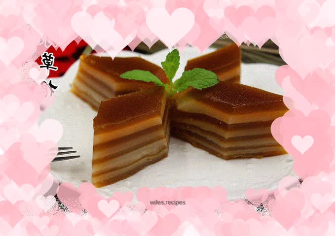 Coconut Brown Sugar Water chestnut cake