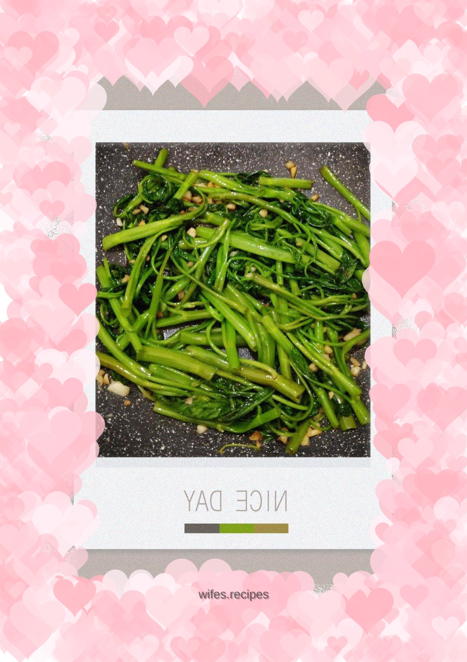 Garlic water spinach