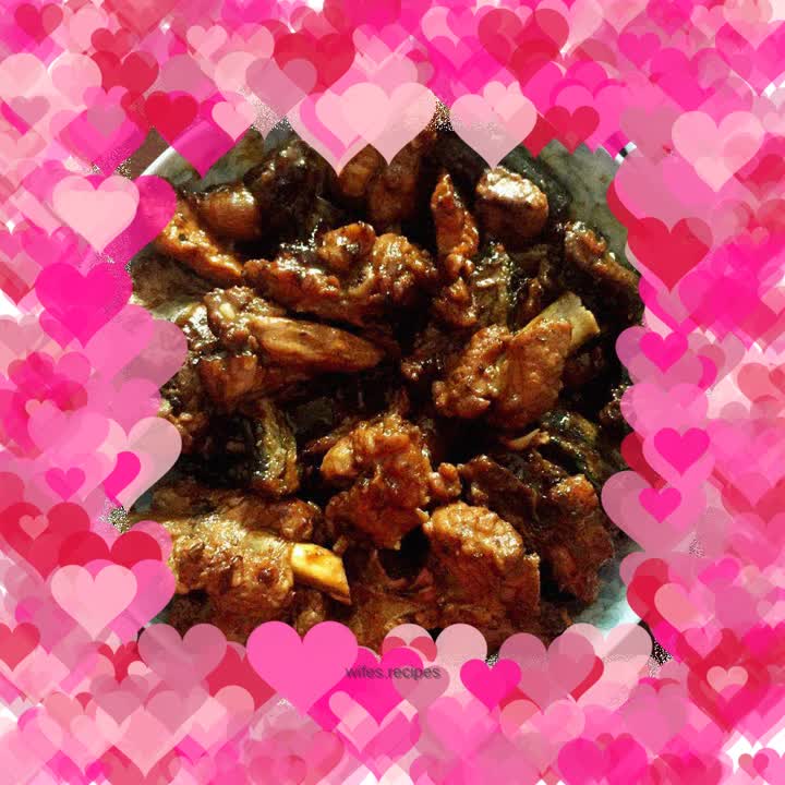 Wine-flavored eel pork ribs