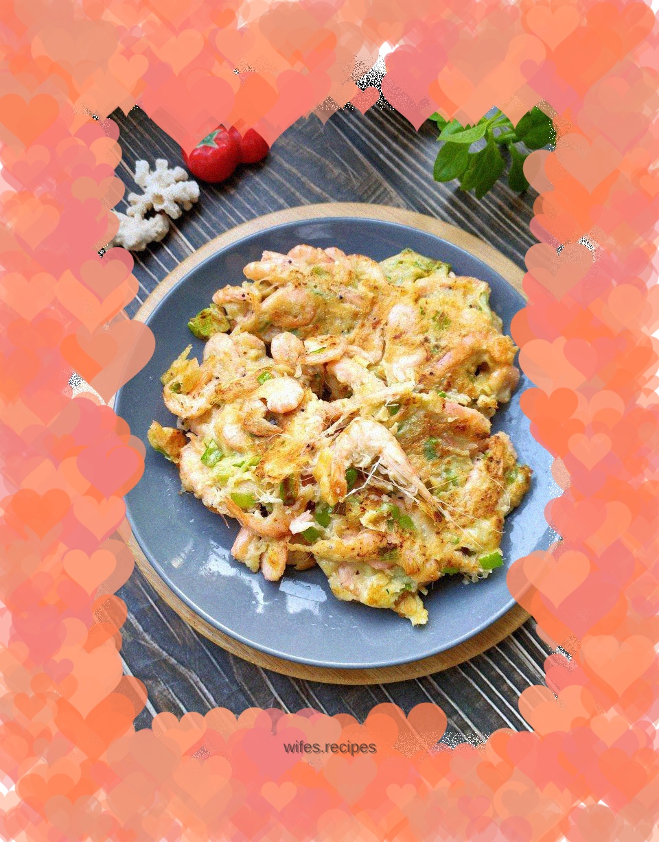 Pan-fried shrimp cake