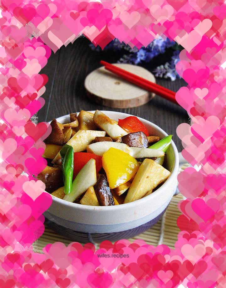 Braised wild rice with abalone sauce