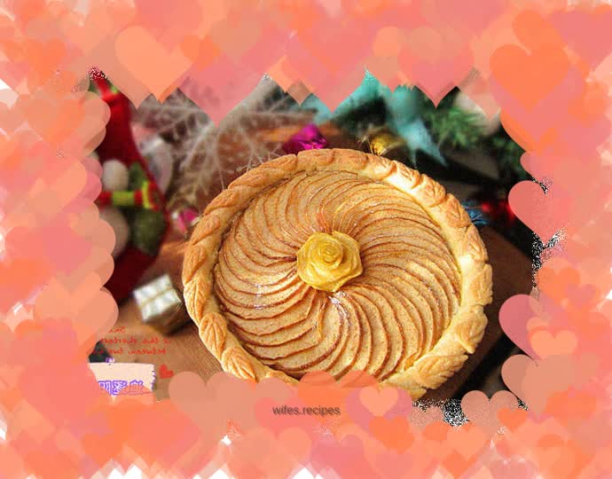 Rose Apple Pie--Christmas Gift