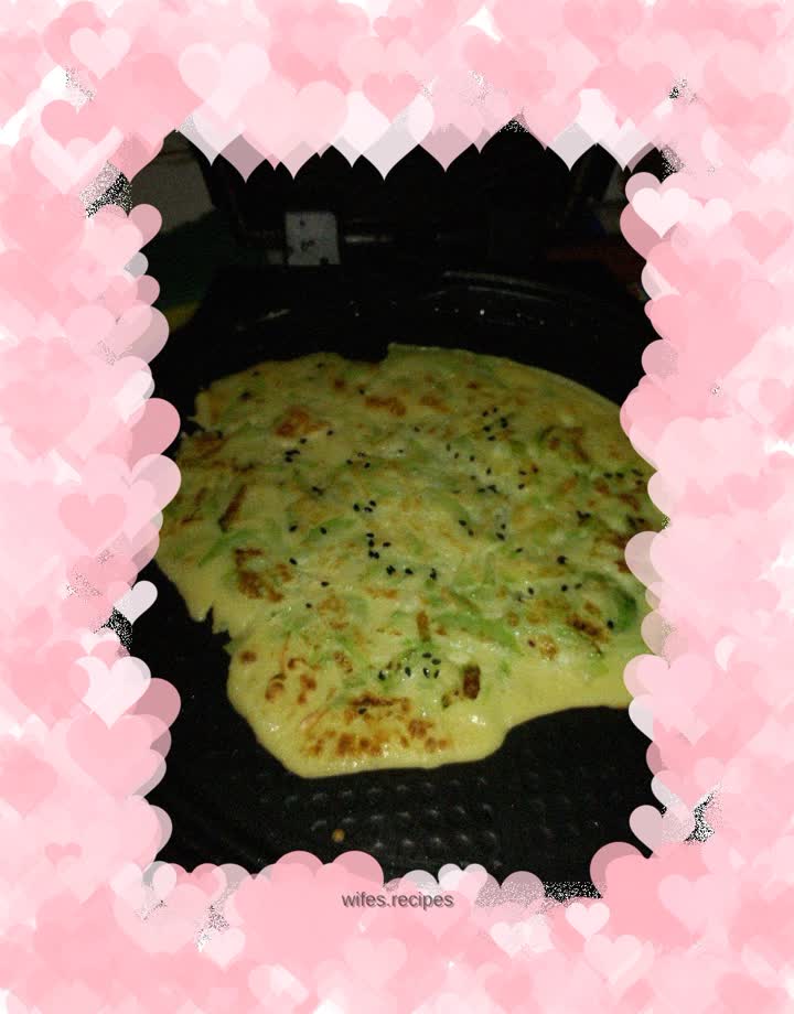 Luffa egg pancake