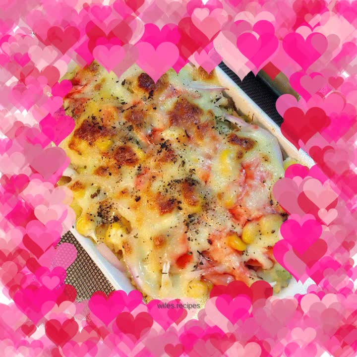 Pumpkin assorted baked rice