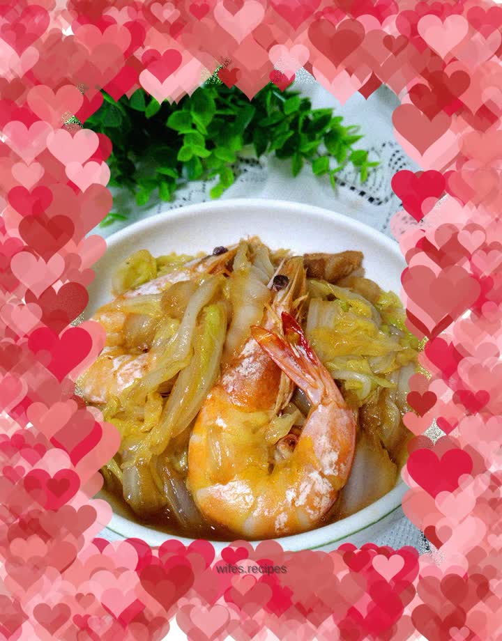 【Shandong】Braised shrimp with cabbage
