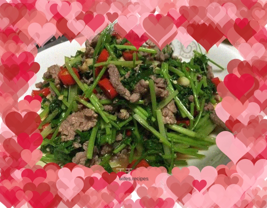 Stir-fried beef