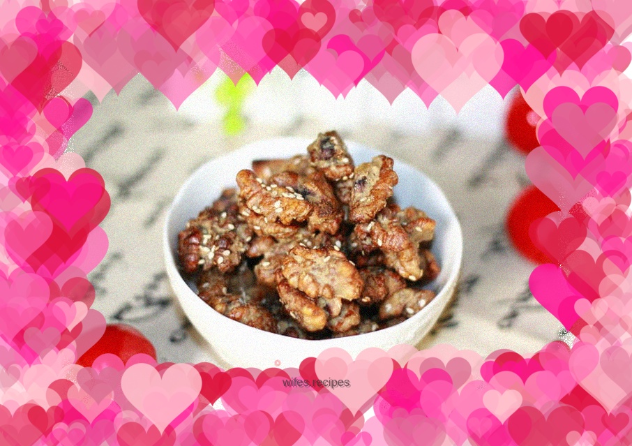 Snacks to satisfy cravings: milky amber walnuts