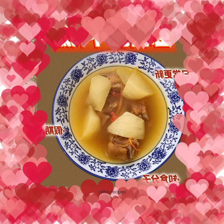Cordyceps flower, radish and duck soup