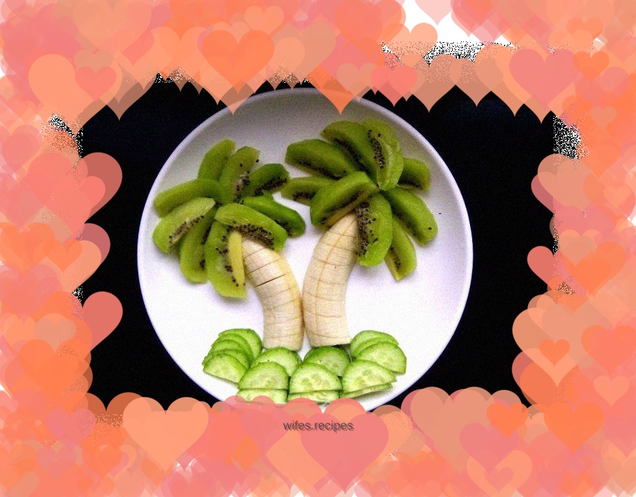 Kiwi banana platter
