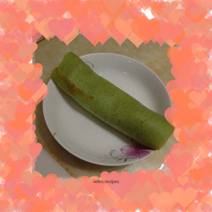 Green vegetable burrito