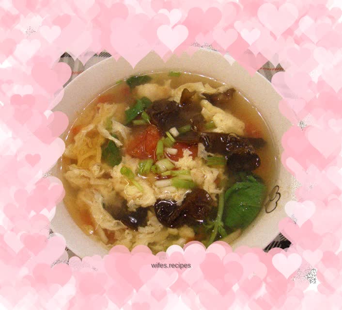 Hot and sour egg soup