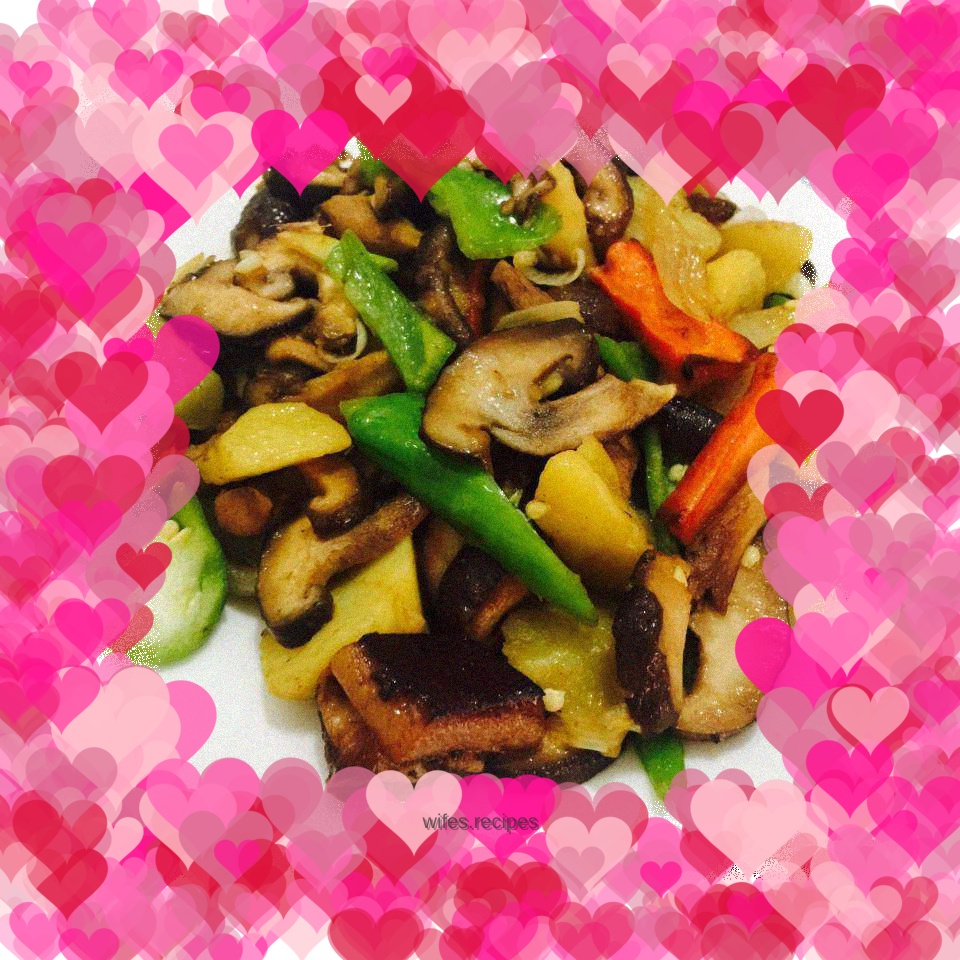 Mushroom stewed potatoes