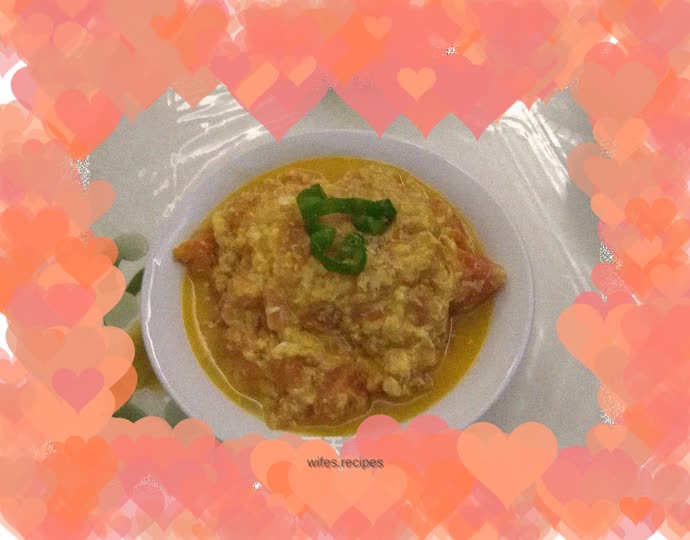 Tomato scrambled eggs-Guangdong sweet version
