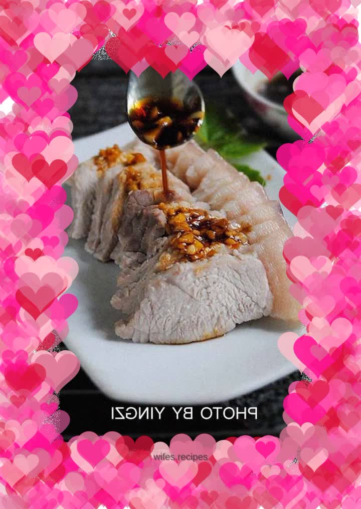 Pork with garlic paste