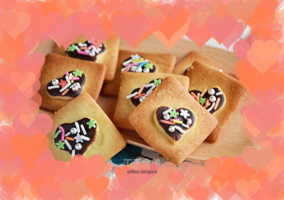 Colored sugar colored needles