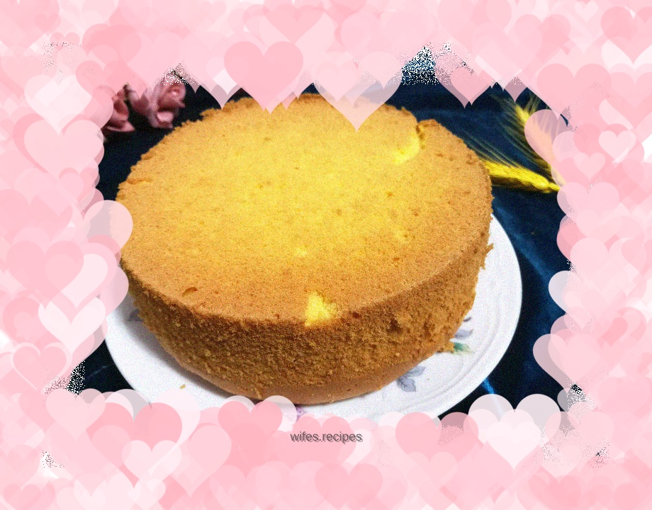 Oil-free pumpkin chiffon cake