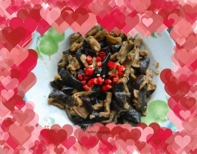 Eggplant with garlic paste