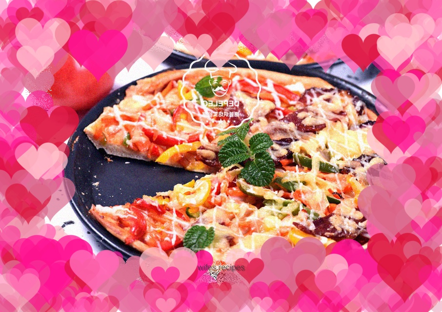 Sizzling assorted pizza