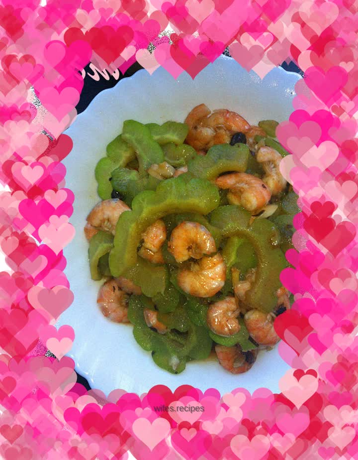 Shrimp and Melon with Black Bean Sauce