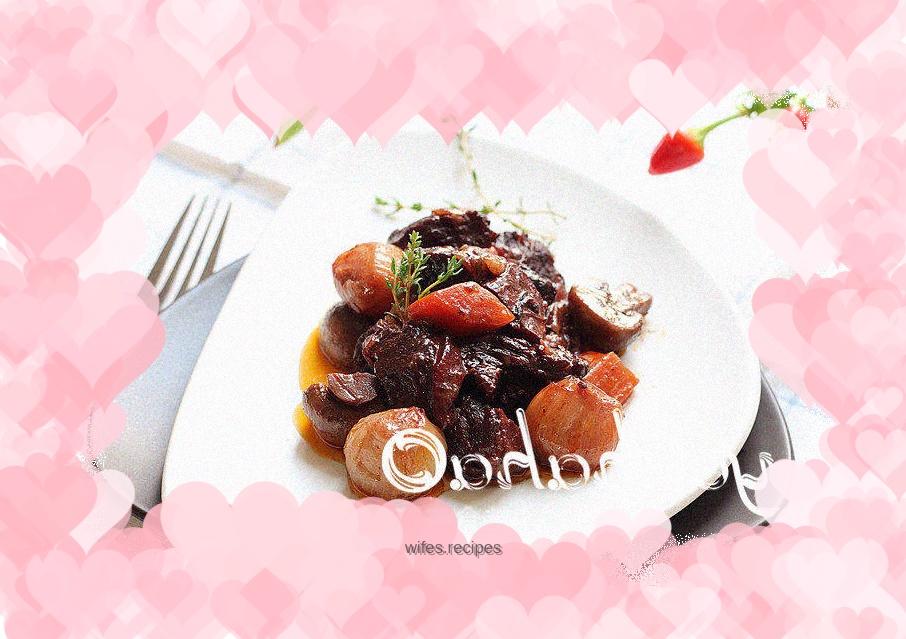 Red wine beef stew