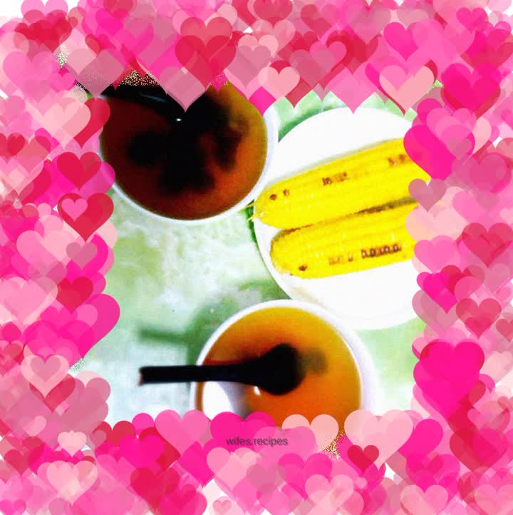 Breakfast (corn with red dates and corn soup)
