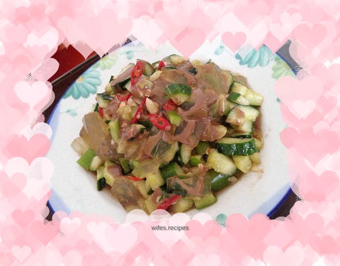 Sea vegetable cold dish