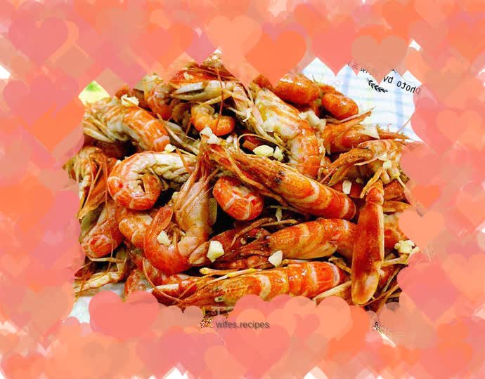 Prawns with spicy garlic sauce