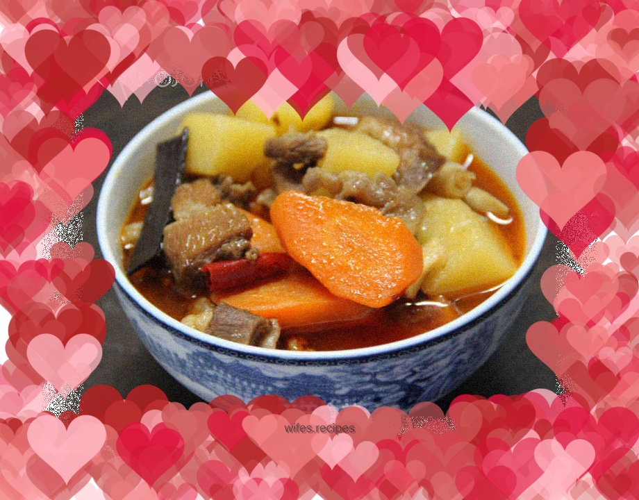 Beef brisket stewed with potatoes